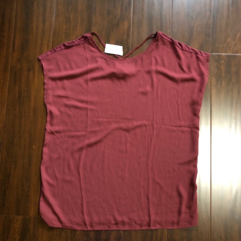 LOFT burgundy top